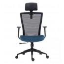 Кресло компьютерное SIGNAL Q-328H черный/синий